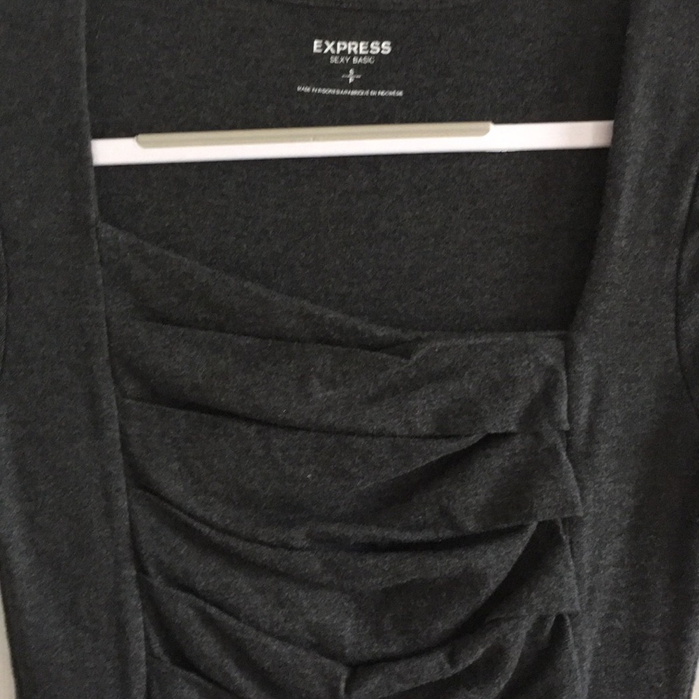 Express Asymmetrical Ruffle Front top - Picture 3 of 4